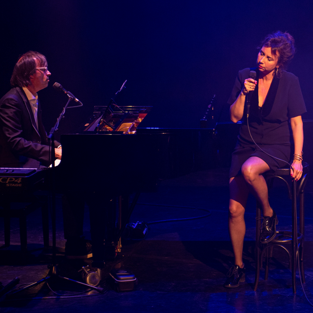 Britta Maria & Maurits Fondse in het theater.