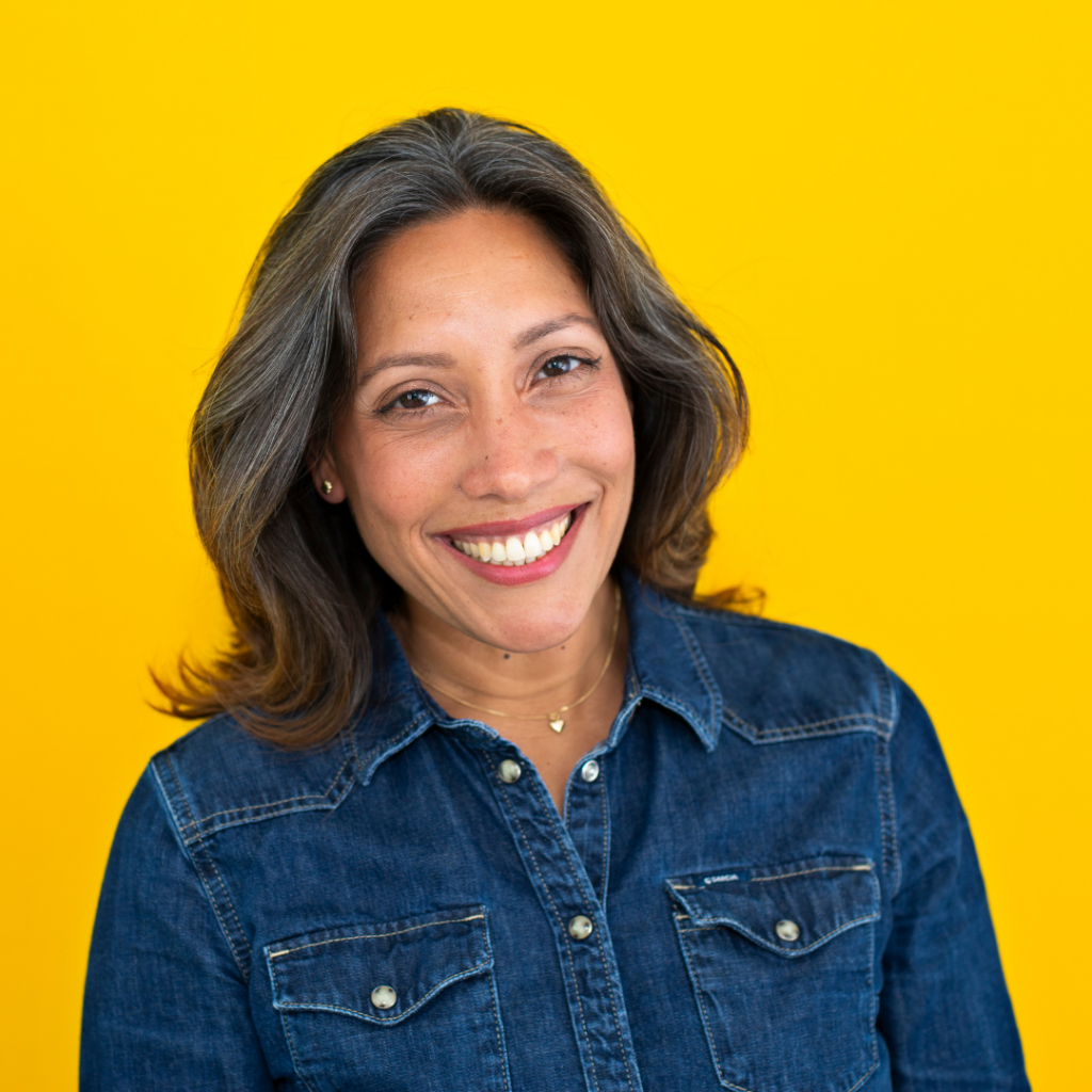 Sharmila Tuithof in het theater.