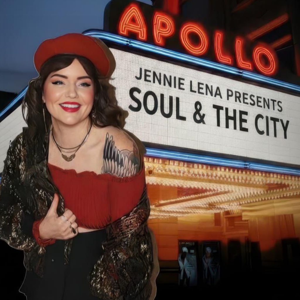 Jennie Lena in het theater.