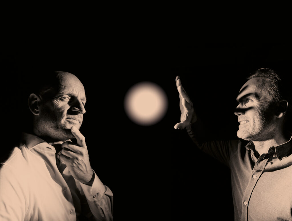 Merijn Wegdam en Oscar Meijer in het theater